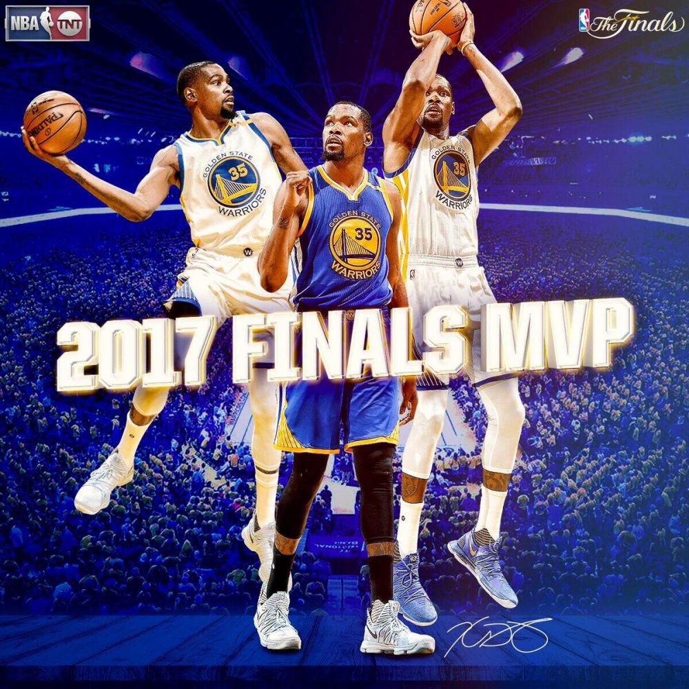 杜兰特获全部11张选票 当选总决赛MVP