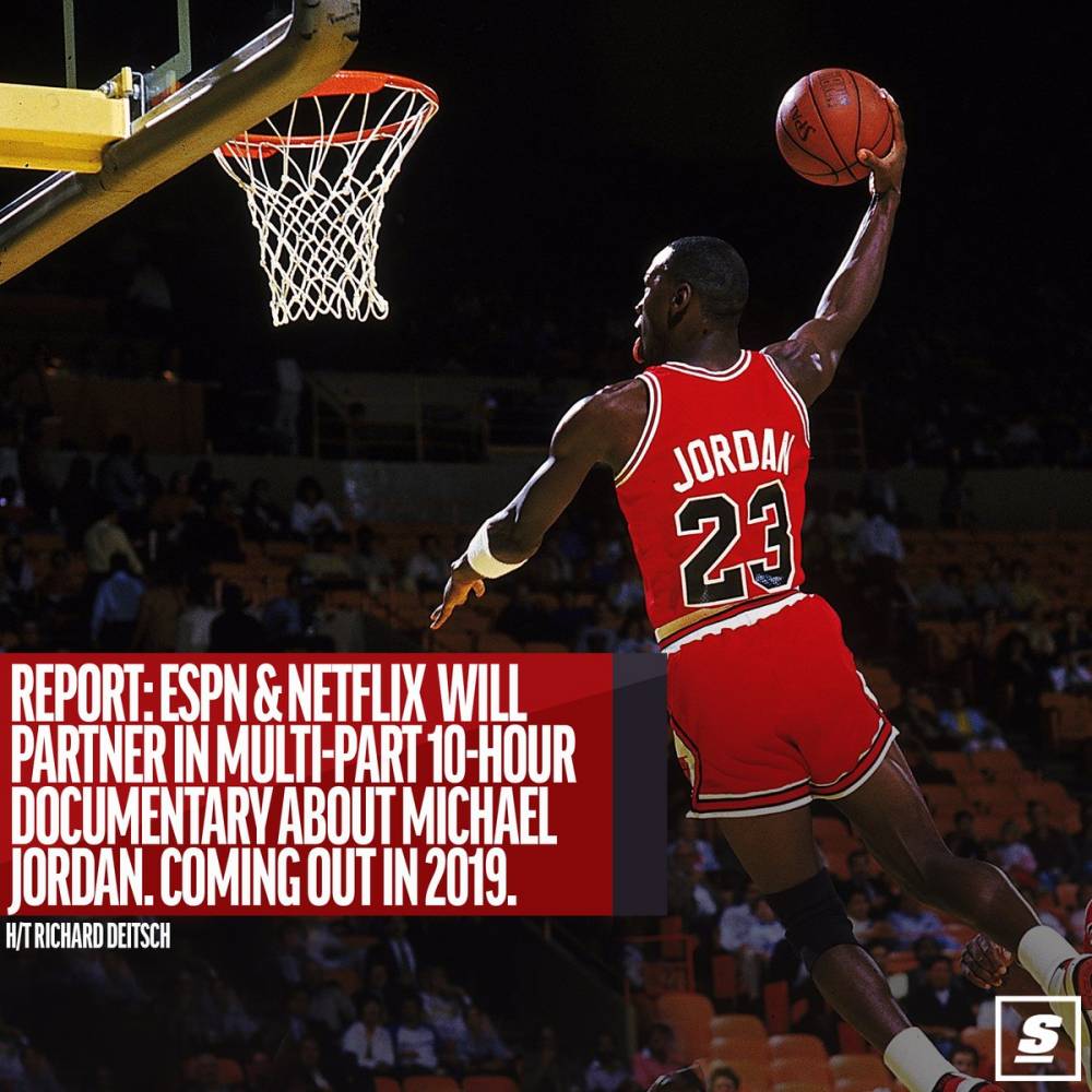 美媒将与Netflix合作推出10小时迈克尔-乔丹纪