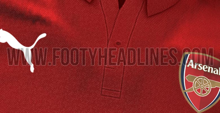 阿森纳新赛季主场球衣谍照:采用暗红色-直播吧