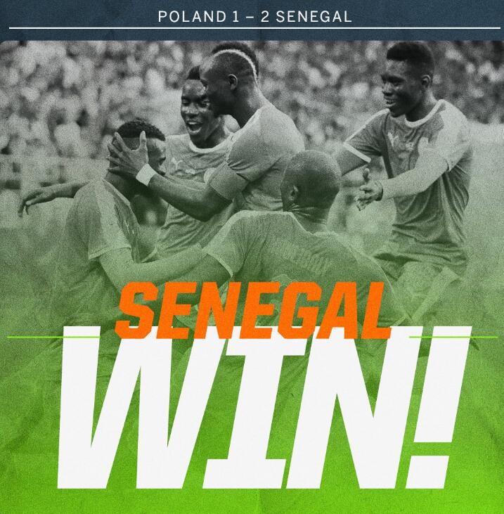 复盘波兰1-2塞内加尔：传跑+逼抢致非洲队迎来首胜