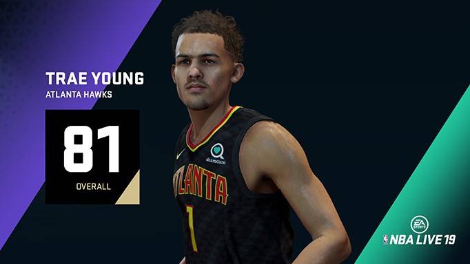 NBA  LIVE  19 公布本届12 名新秀数值：艾顿84  特雷-杨81