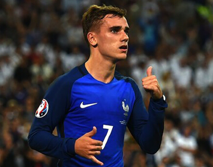 6球!格里兹曼获2016欧洲杯最佳射手