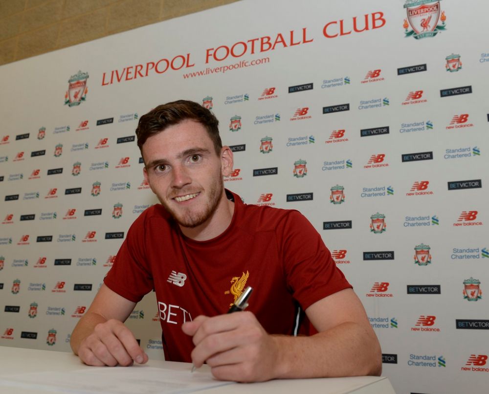 直播吧7月21日讯 利物浦官方宣布,赫尔城左边后卫安德鲁-罗伯逊正式