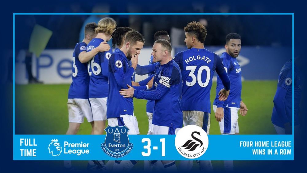 英超鲁尼传射西古德森世界波埃弗顿31逆转斯旺西