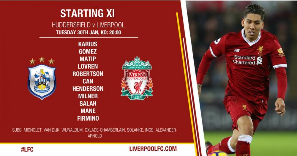 利物浦vs哈镇首发:范迪克替补 萨拉赫领衔