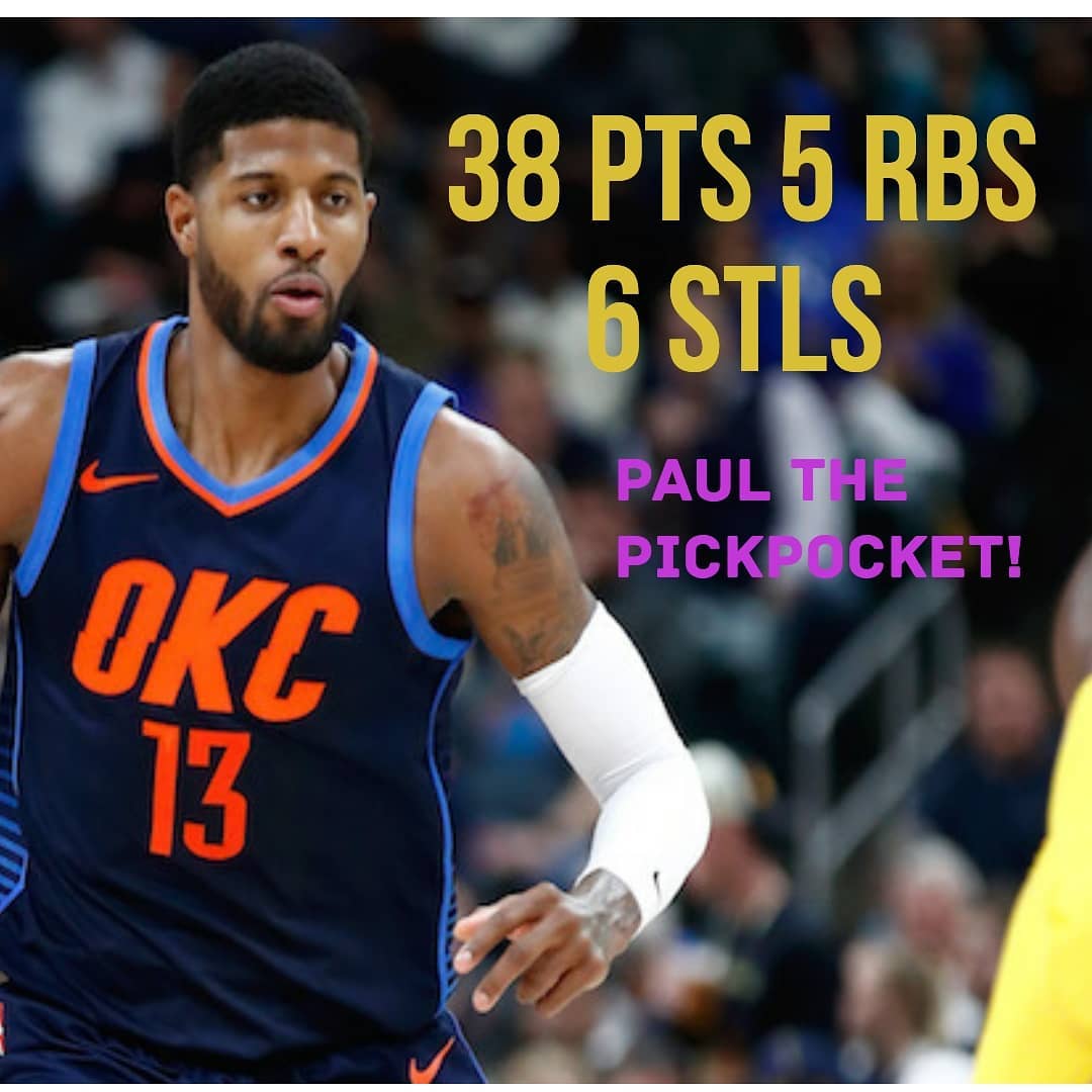 【感恩图报】乔治38分 雷霆大胜勇士 哈登生涯