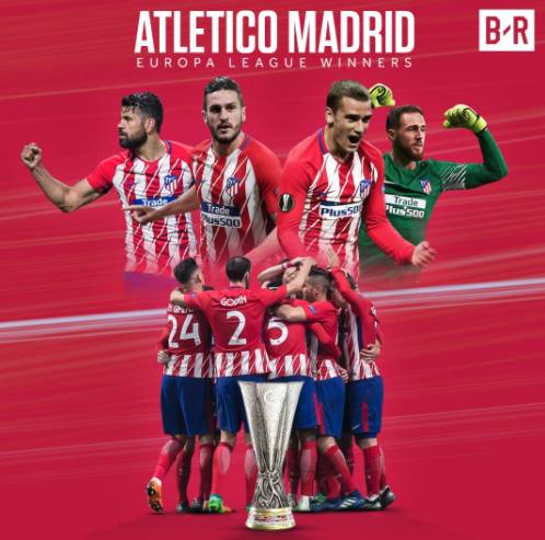 马竞三度夺得欧联杯冠军,并列欧联历史第二位