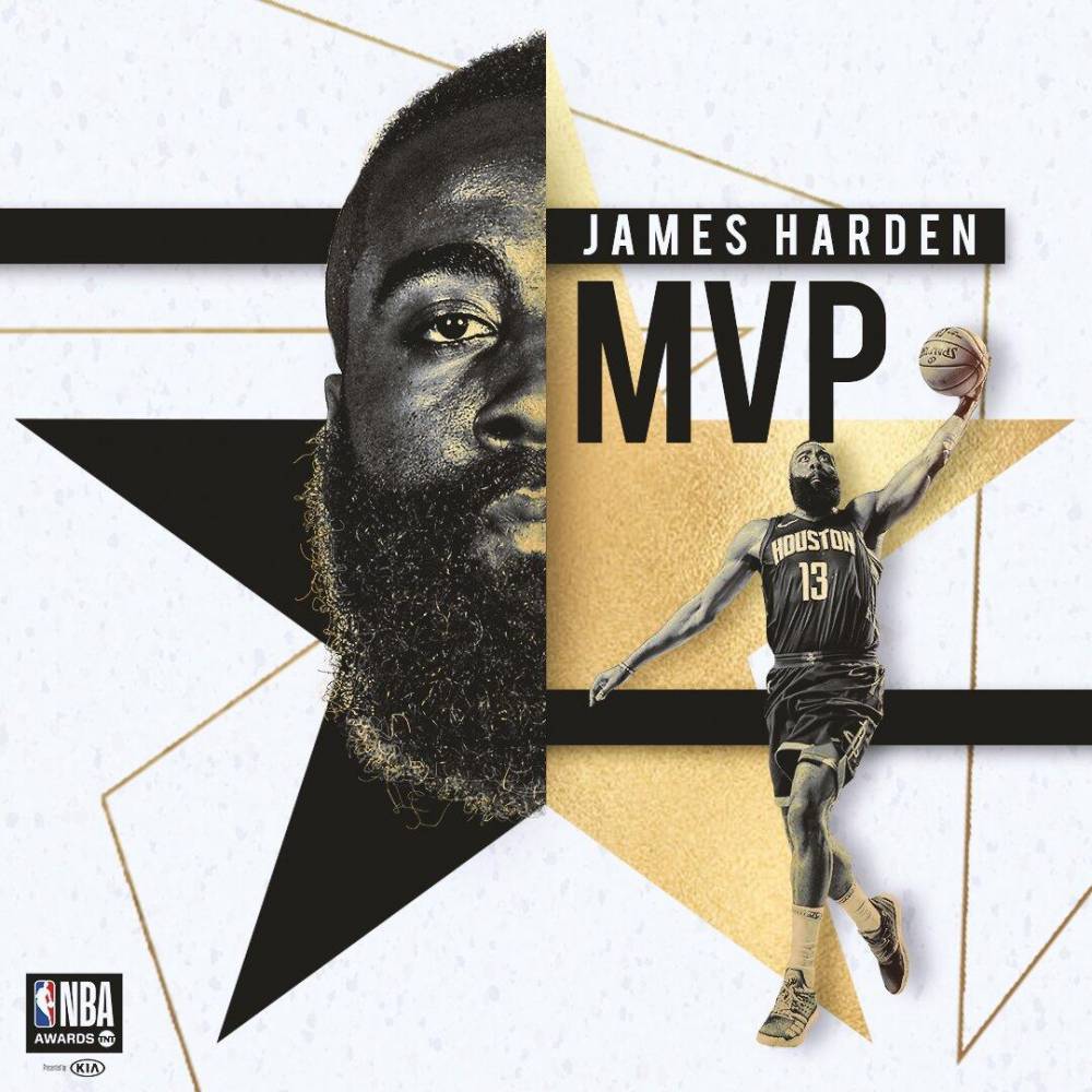 2018年NBA颁奖典礼汇总:哈登MVP 戈贝尔DP
