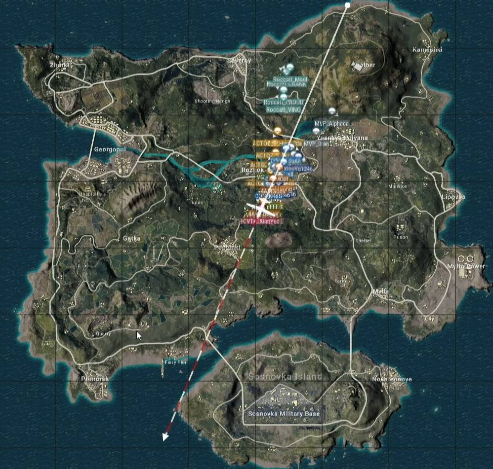 pubg中韩对抗赛fpp第六局mvp战队9杀吃鸡