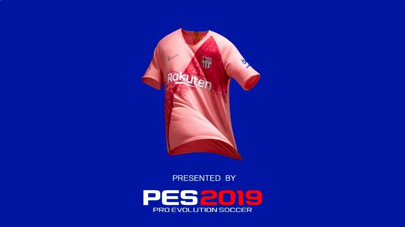 巴萨携手实况足球2019推出新赛季第二客场球衣