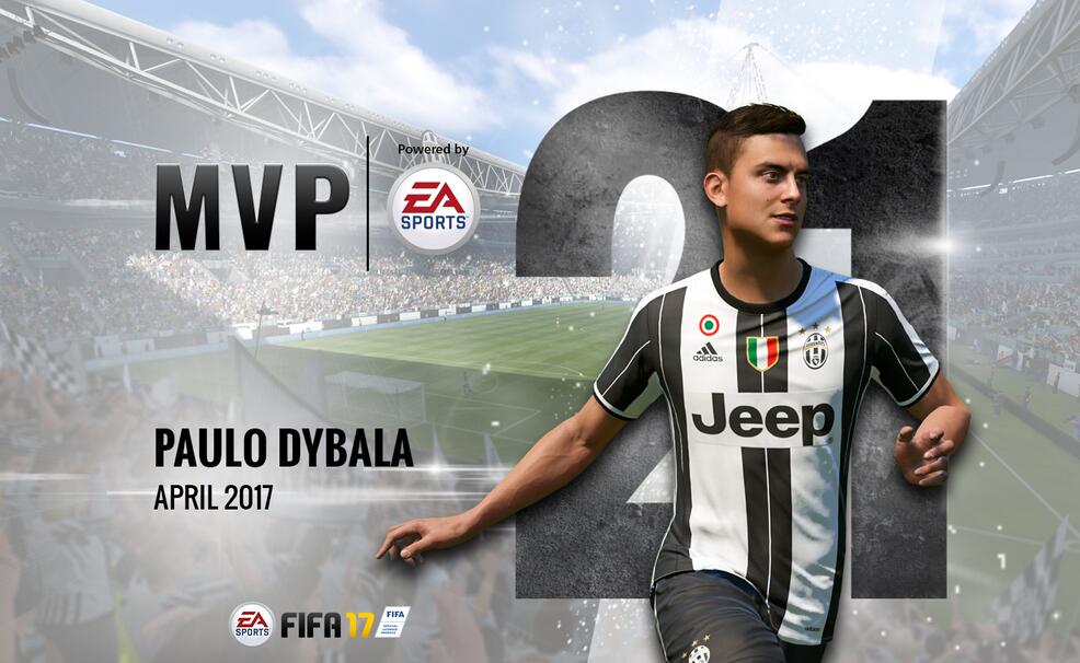 官方:迪巴拉当选尤文4月最佳球员