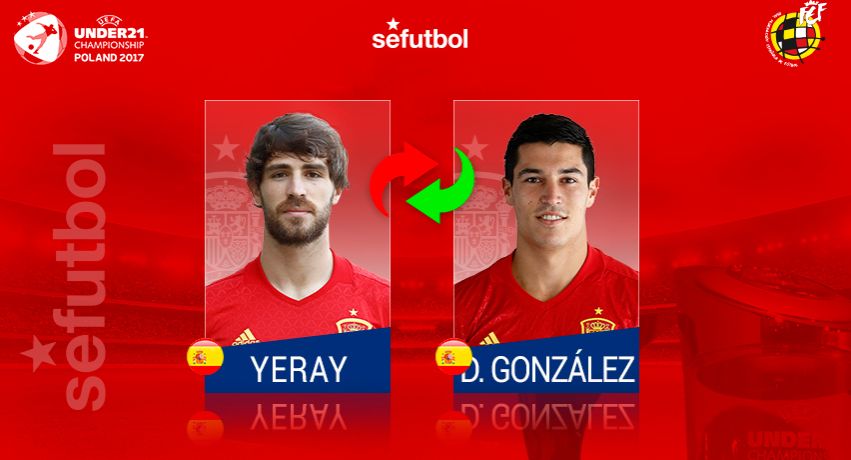 官方:西班牙U21大名单更新 冈萨雷斯顶替耶莱