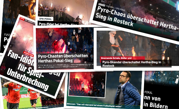 德甲今日头版:烟火大战迫停比赛 奥巴梅扬想回