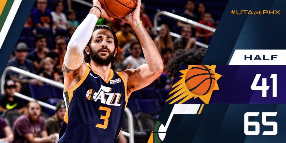 季前赛-卢比奥20分 布克19分 爵士射落太阳迎4连胜