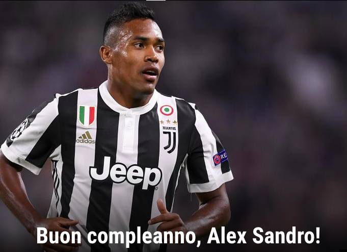 阿莱士-桑德罗27岁生日,尤文官方送祝福